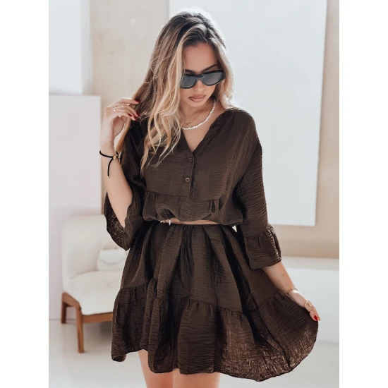 Sieviešu tumši brūna vasaras kleita Lyvonne EY2617