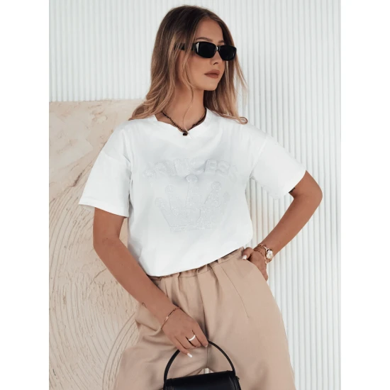 Sieviešu balts Princess T-krekls RY2391