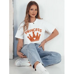 Sieviešu balts Princess T-krekls