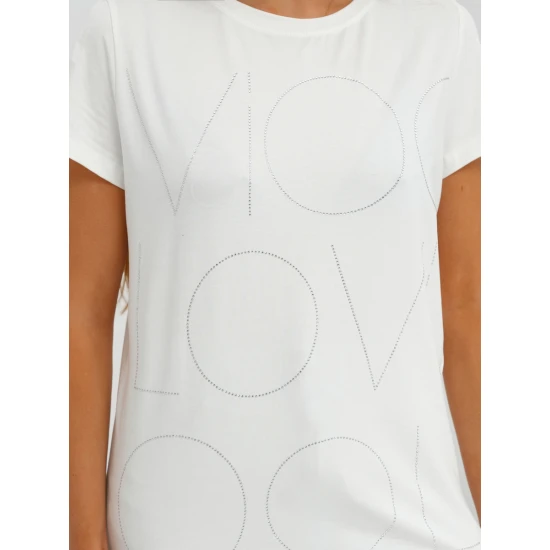 Sieviešu balts T-krekls Cool JS/YJ77841