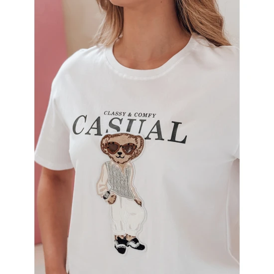 Sieviešu melns T-krekls Classy RY2874