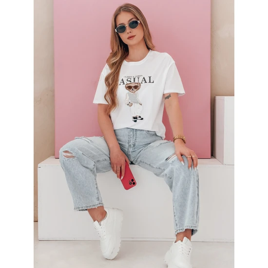 Sieviešu melns T-krekls Classy RY2874