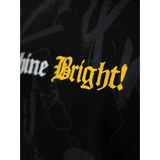 Vīriešu melns brīva piegriezuma krekls Shine Bright O/YN2/621Z
