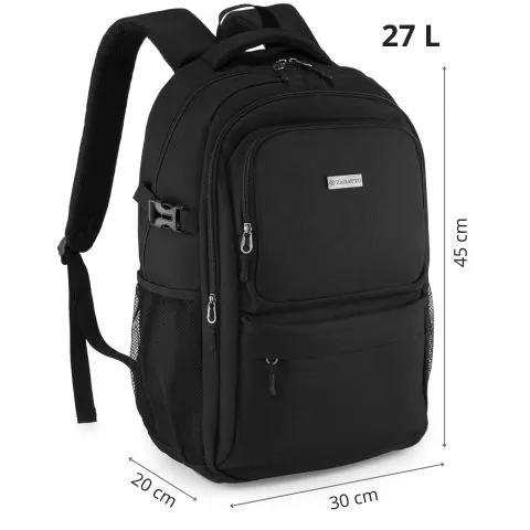 Wanderlust Melna ceļojuma mugursoma lidmašīnai ZG940