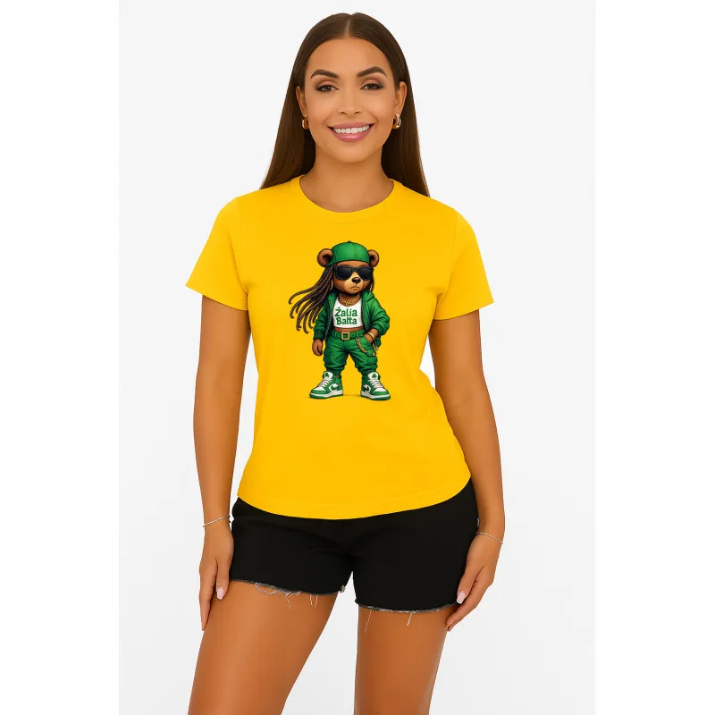 Sieviešu dzeltens T-krekls Bear PK4023