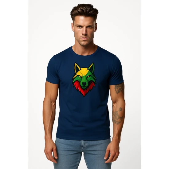 Vīriešu tumši zils T-krekls Wolf PK4021
