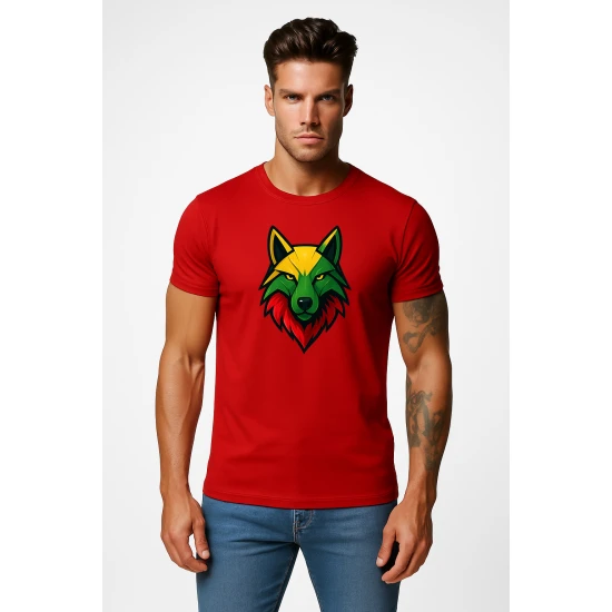 Vīriešu sarkanais T-krekls Wolf PK4021