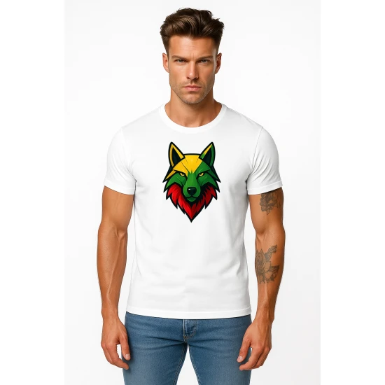 Vīriešu balts T-krekls Wolf PK4021