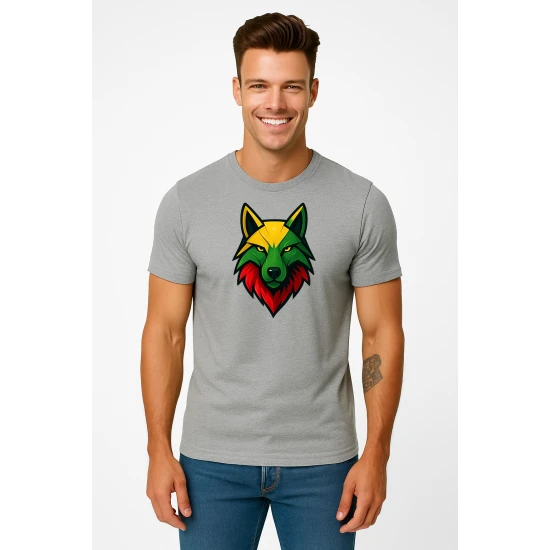 Vīriešu gaiši pelēks T-krekls Wolf PK4021