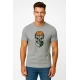 Vīriešu gaiši pelēks krekliņš Skull and Ball PK4022