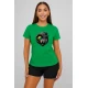 Sieviešu zaļš T-krekls Wolf grey PK4029