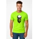 Vīriešu neona zaļš krekliņš Skull and Beard PK4015