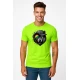 Vīriešu neona zaļš T-krekls Wolf grey PK4031