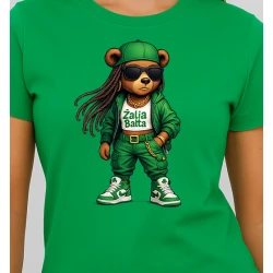 Sieviešu zaļš T-krekls Bear