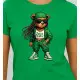 Sieviešu zaļš T-krekls Bear PK4023