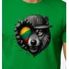 Vīriešu zaļš T-krekls Wolf grey PK4031