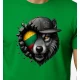 Vīriešu zaļš T-krekls Wolf grey PK4031