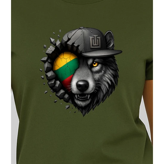 Sieviešu haki krekls Wolf grey PK4029