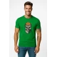 Vīriešu zaļš krekliņš Skull and Ball PK4022