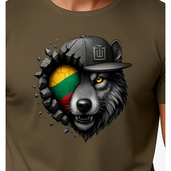 Vīriešu haki krekls Wolf pelēks PK4031