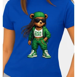 Sieviešu zils T-krekls Bear