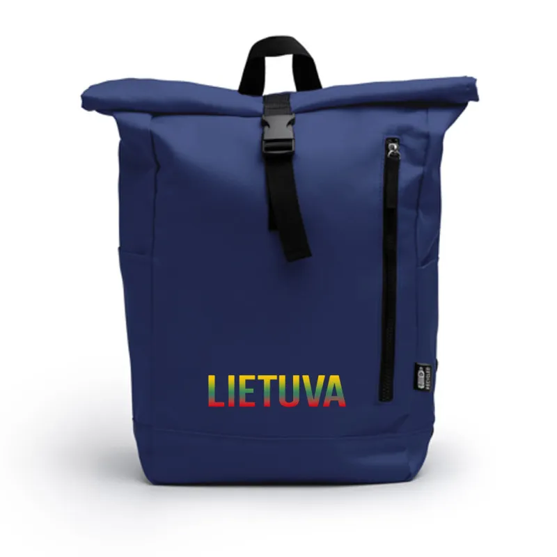 Tumši zila mugursoma Tricolour Lietuva PK4047