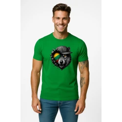 Vīriešu zaļš T-krekls Wolf grey