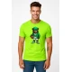 Vīriešu neona zaļš Bear Ball sporta krekls PK4019