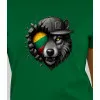 Sieviešu zaļš T-krekls Wolf grey PK4029