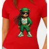 Sieviešu sarkans T-krekls Bear PK4023