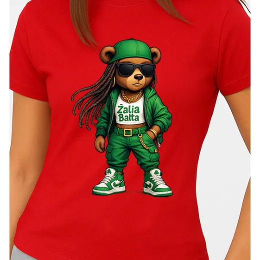 Sieviešu sarkans T-krekls Bear PK4023