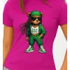 Sieviešu rozā T-krekls Bear PK4023