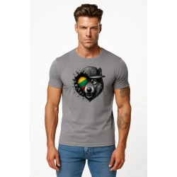 Vīriešu pelēks T-krekls Wolf grey