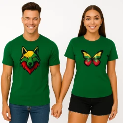 Zaļš T-kreklu komplekts Wolf-Dragon