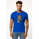 Vīriešu zils krekliņš Skull and Ball PK4022