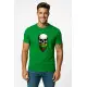Vīriešu zaļš krekliņš Skull and Beard PK4015