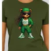 Sieviešu haki krāsas T-krekls Bear PK4023