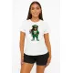 Sieviešu balts T-krekls Bear PK4023