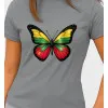 Sieviešu pelēks T-krekls Butterfly PK4025