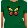 Sieviešu tumši zaļš T-krekls Butterfly PK4025