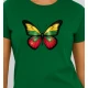 Sieviešu tumši zaļš T-krekls Butterfly PK4025
