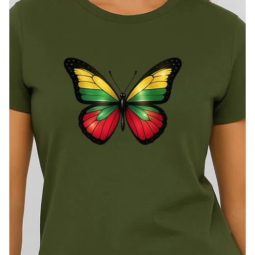 Sieviešu haki krekls Butterfly PK4025