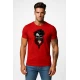 Vīriešu sarkans T-krekls Polija galvaskauss