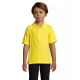 Bērnu polo krekliņš dzeltenā krāsā Izbaudiet