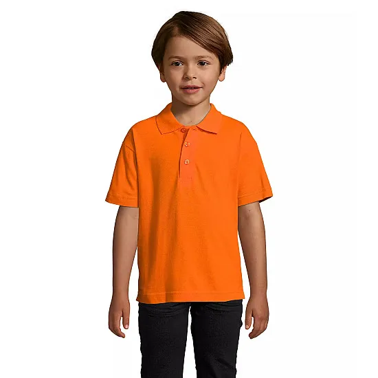 Oranžs polo krekls bērniem Izbaudiet T-krekls