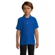 Bērnu polo krekliņš spilgti zilā krāsā Izbaudiet
