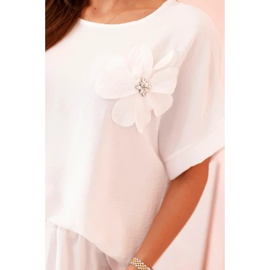 Sieviešu balts komplekts Loren 31913