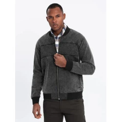 Vīriešu bomberjaka melnā krāsā Norvi