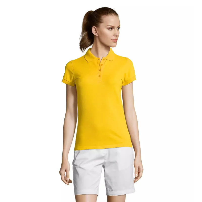 Sieviešu dzeltens polo krekls Passion PK11343