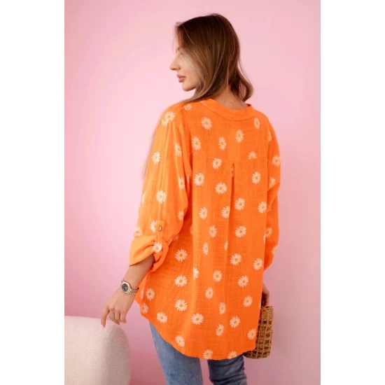 Sieviešu oranžā blūze Dorsi Blūzes un krekli